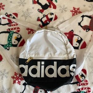 Adidas Black and White Backpack